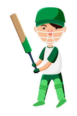 Cricket player  Illustration