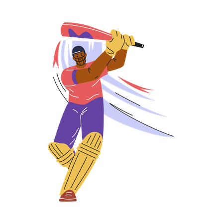 Cricket player  Illustration