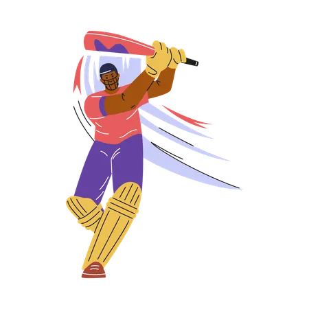 Cricket player  Illustration