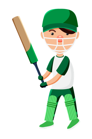 Cricket player  Illustration