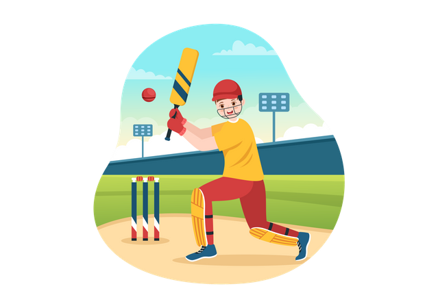 Sport de cricket  Illustration