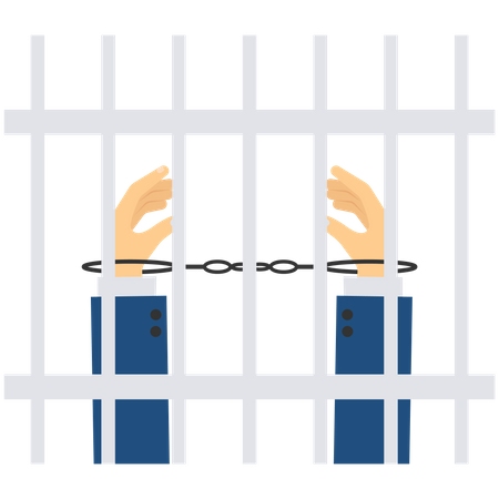 Criminal Arrest  Illustration