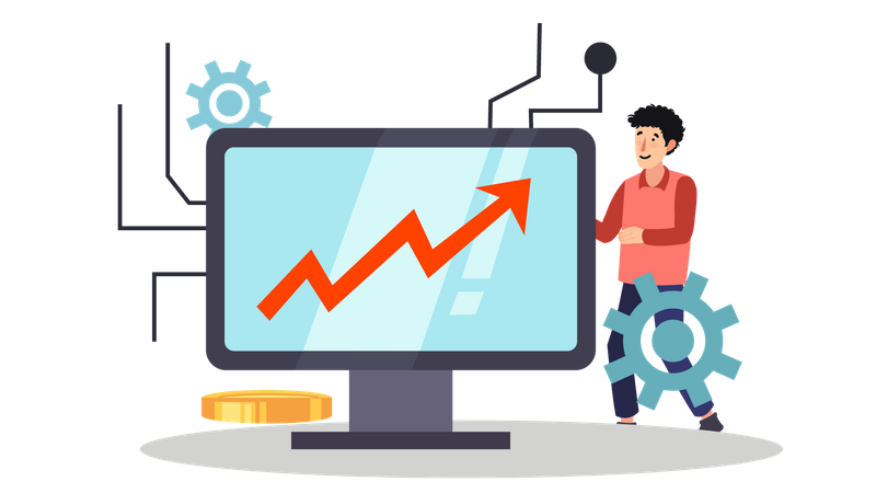 Investimento em criptografia  Ilustração