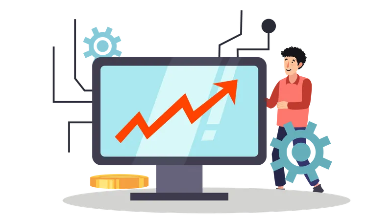 Investimento em criptografia  Ilustração