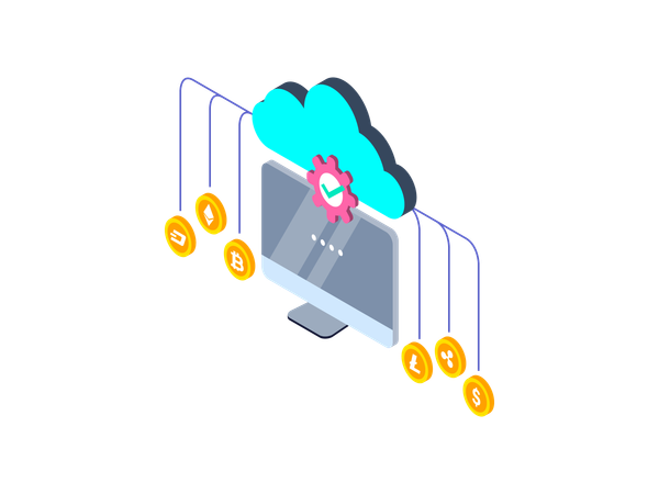 Criptomoneda  Ilustración