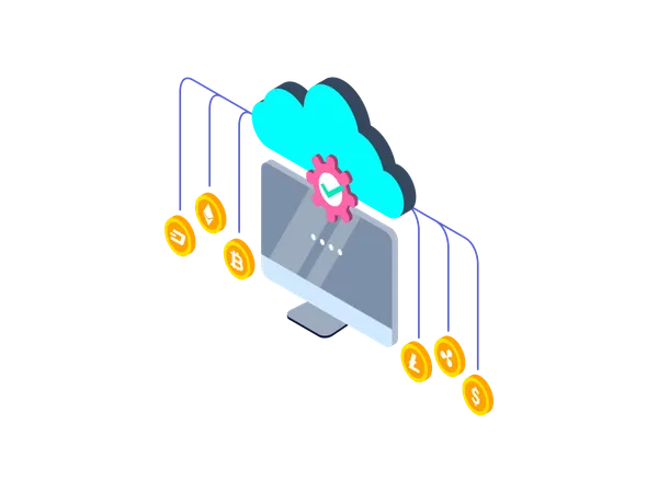 Criptomoneda  Ilustración