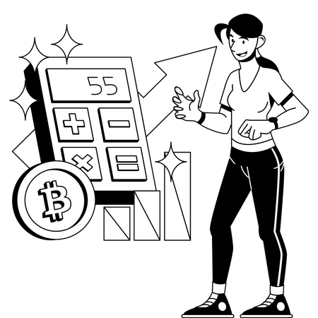 Aumento de criptomonedas  Ilustración