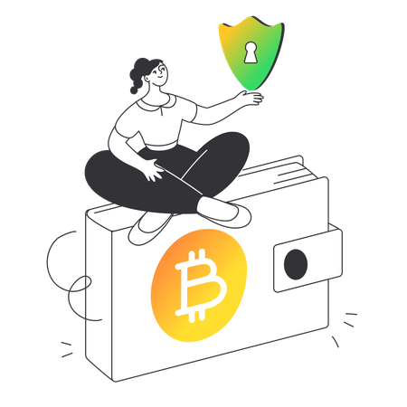 Seguro para criptomonedas  Ilustración