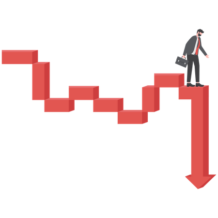 Crise boursière  Illustration