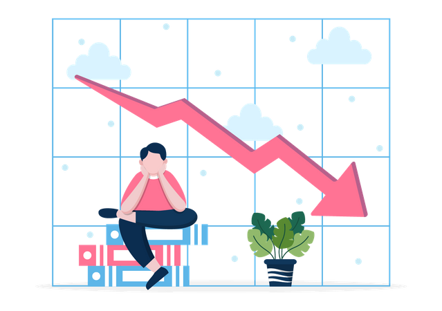 Crise du marché  Illustration