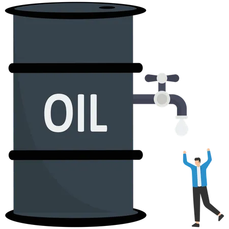 Crise do preço do petróleo  Ilustração