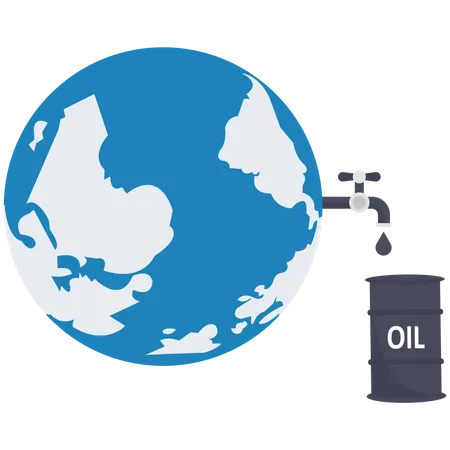 Crise do preço do petróleo  Ilustração