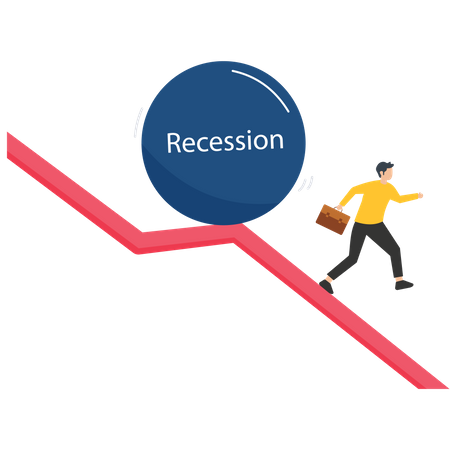 Crise econômica  Ilustração