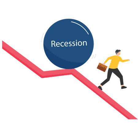 Crise econômica  Ilustração