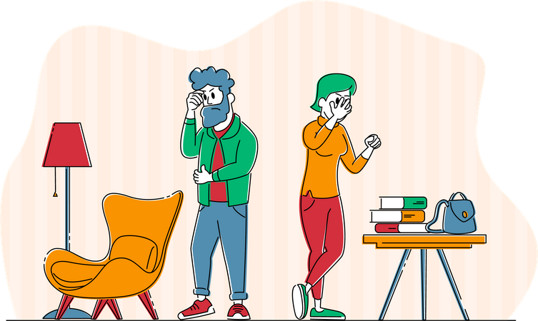 Crise familiale et situation de conflit  Illustration