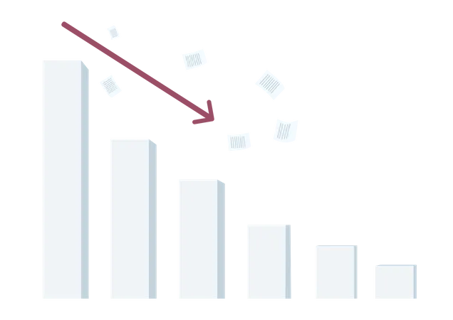 Crise financeira  Ilustração