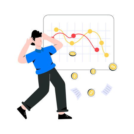 Crise financeira  Ilustração