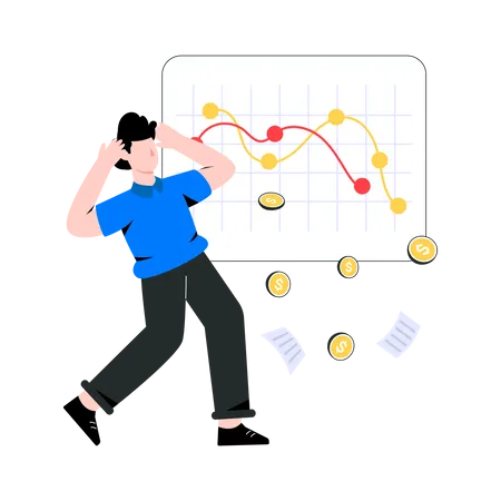 Crise financeira  Ilustração