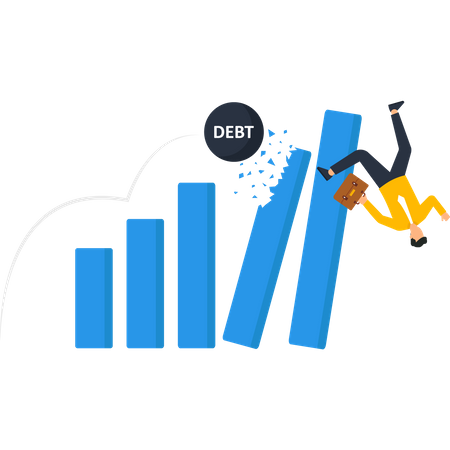 Crise financeira  Ilustração