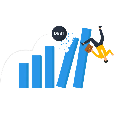 Crise financeira  Ilustração