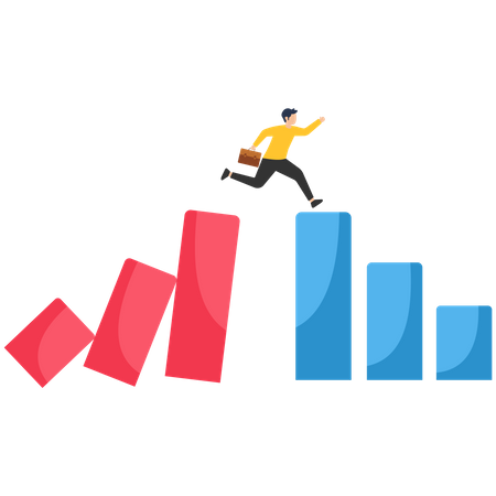 Crise financeira de investimento  Ilustração