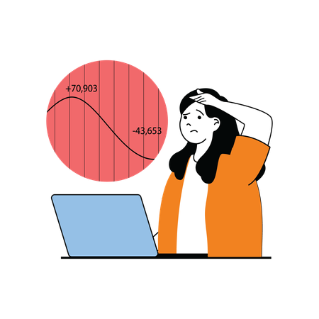 Investissement de crise financière  Illustration