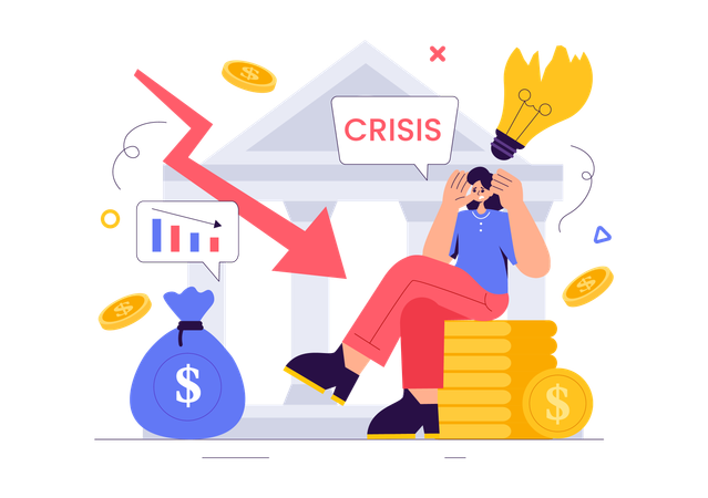 Crisis financiera  Ilustración