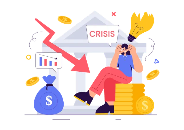 Crisis financiera  Ilustración