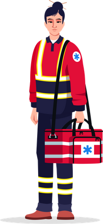 Critical help doctor  Illustration