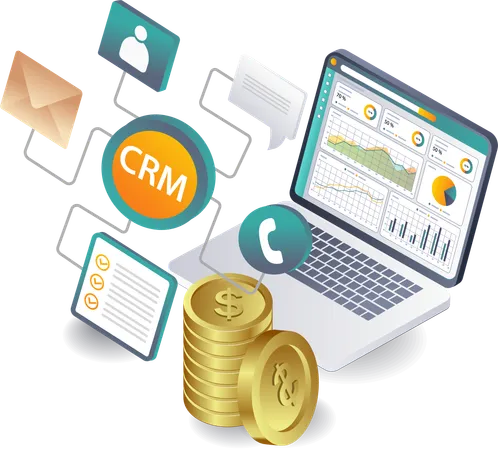 CRM Data Analysis for Business Development  Illustration