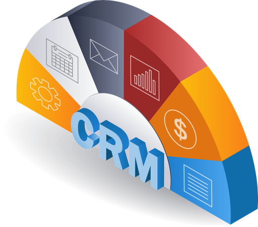 Crm System  Illustration