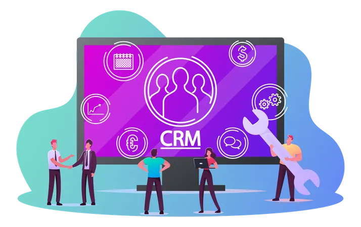 Crm System  Illustration