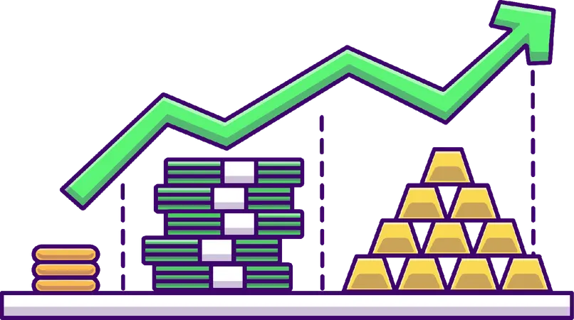 Croissance de la richesse  Illustration