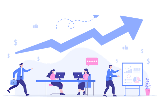 Croissance des entreprises  Illustration