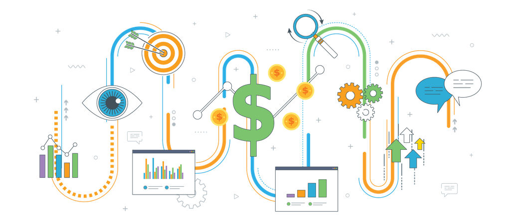 Affaires, croissance  Illustration