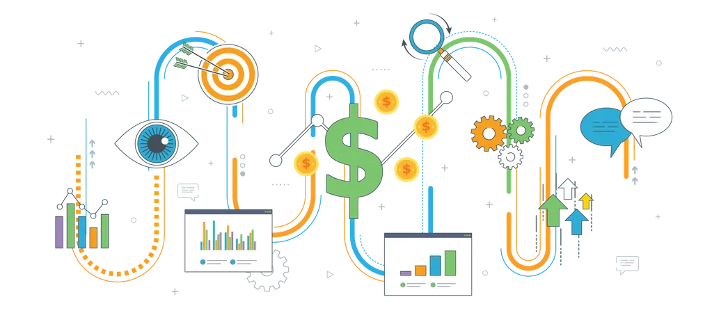 Affaires, croissance  Illustration