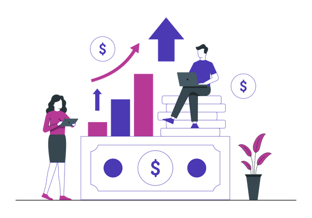 Croissance des entreprises  Illustration