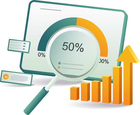 Croissance des affaires en ligne  Illustration