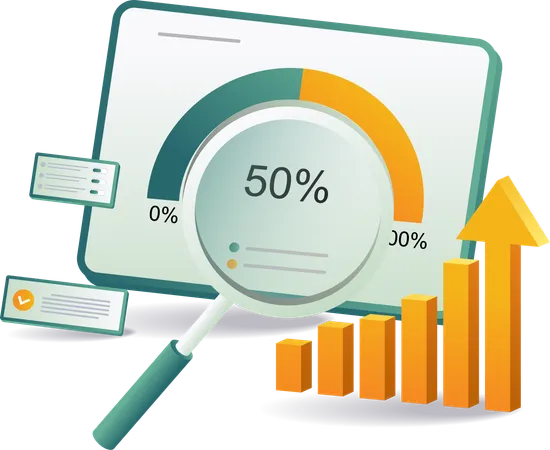 Croissance des affaires en ligne  Illustration