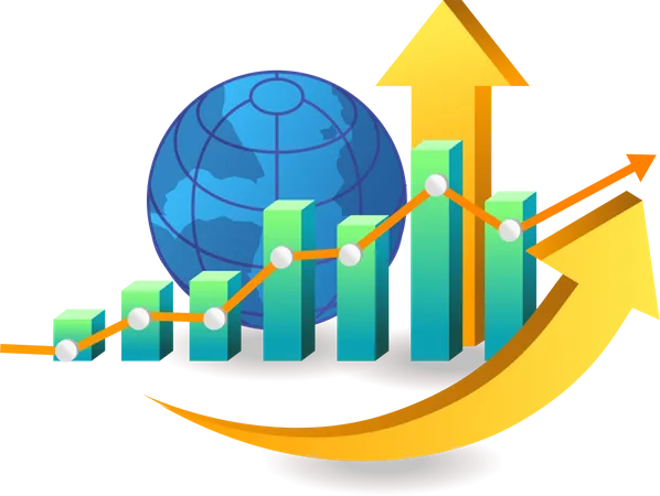 Croissance économique mondiale  Illustration