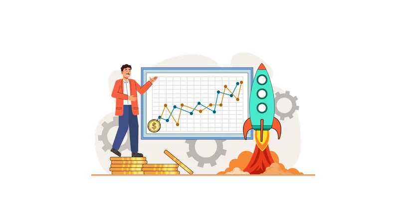 Croissance financière  Illustration