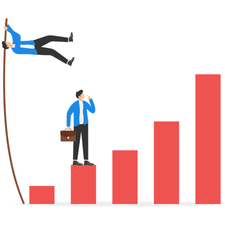 Croissance pour les entreprises  Illustration