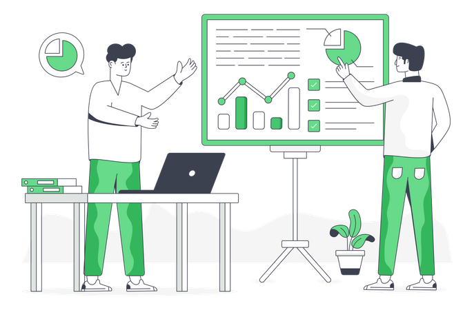 Présentation de la croissance  Illustration