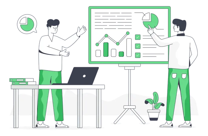 Présentation de la croissance  Illustration