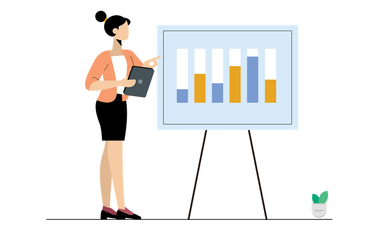 Présentation de la croissance  Illustration