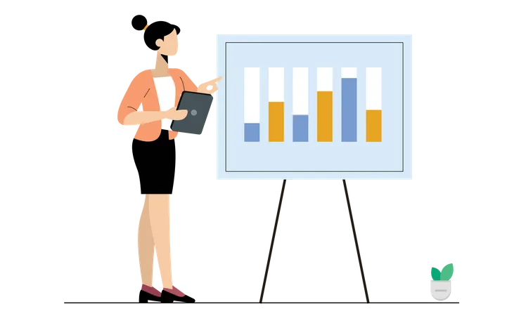 Présentation de la croissance  Illustration