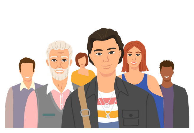 Crowd Community  イラスト