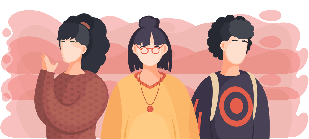 Crowd Community  Illustration