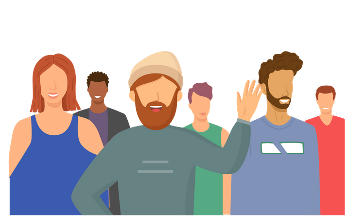 Crowd Community  イラスト