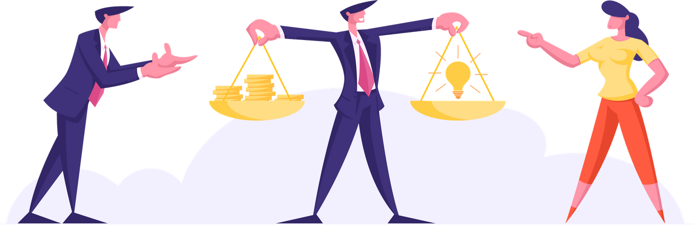 Crowdfunded business idea  Illustration